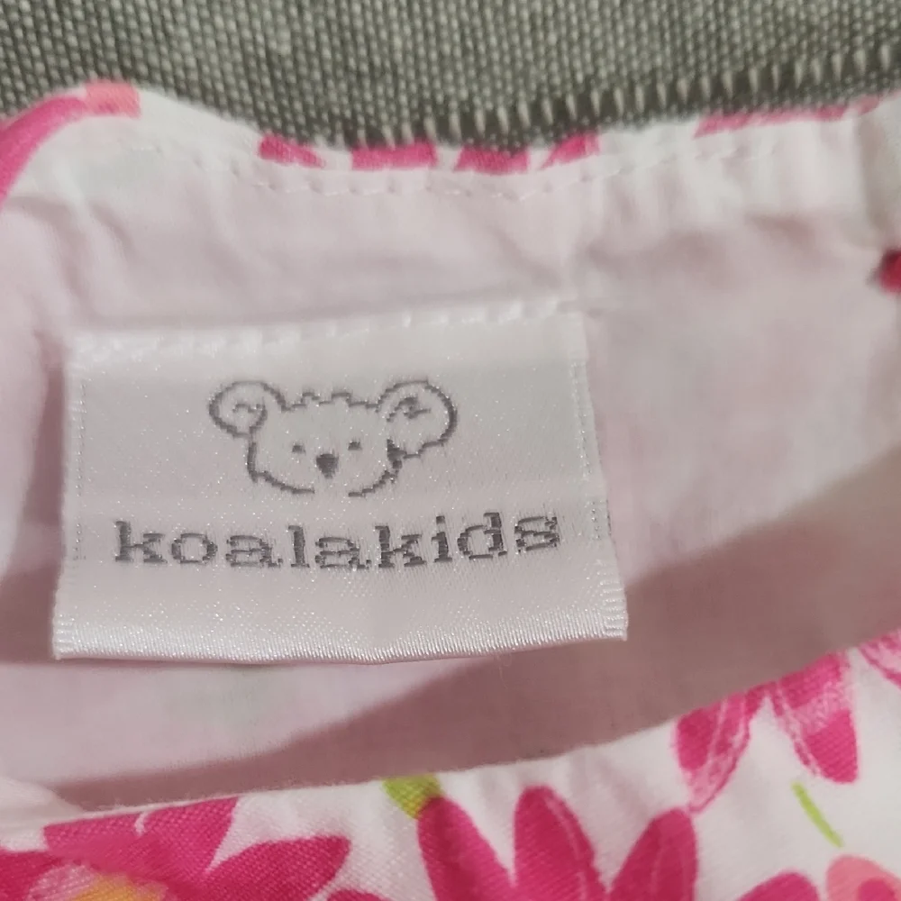 Koala Kids Baby Girl Pink Sleeveless Sundress with Crew Neck 6-9 Months